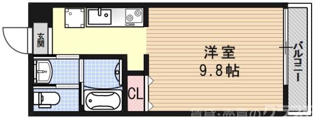 La Vita二条月光(ラヴィータ二条月光)の間取り