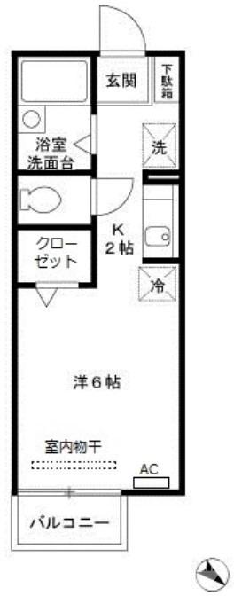 百舌鳥梅北町の完工年月(1999年6月)築の賃貸アパートの間取り