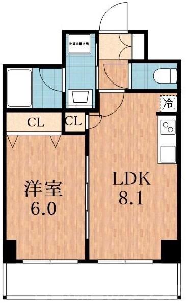 玉出中の完工年月(2012年2月)築の賃貸マンションの間取り