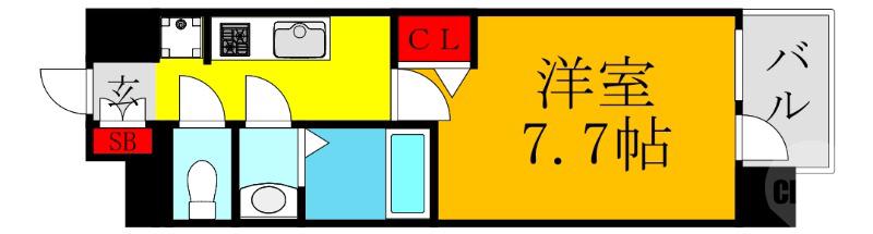 上新庄の完工年月(2025年4月)築の賃貸マンションの間取り