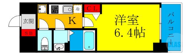 淡路の完工年月(2020年3月)築の賃貸マンションの間取り
