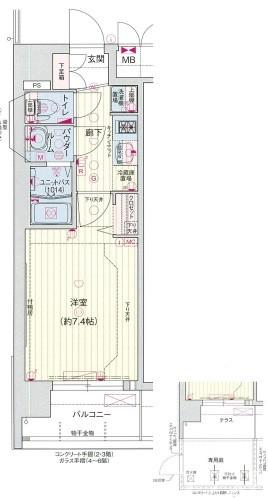 プレサンスTHE KYOTO流雅の間取り