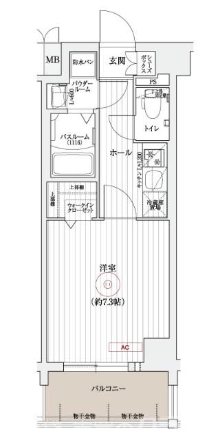 エステムコート京都東寺朱雀邸の間取り