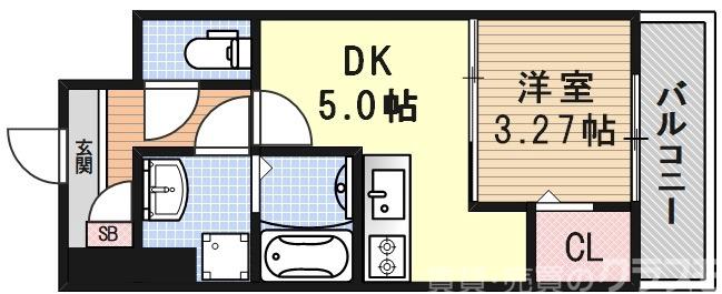 エクスフォート京都聚楽町の間取り