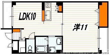 ランディングス錦の間取り