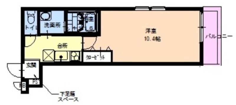 白鷺町の完工年月(2015年5月)築の賃貸アパートの間取り