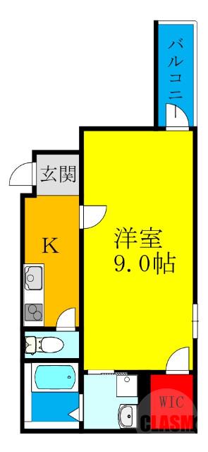 下新庄の完工年月(2021年1月)築の賃貸アパートの間取り