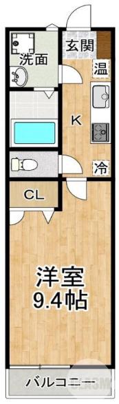 長曽根町の完工年月(2003年1月)築の賃貸アパートの間取り