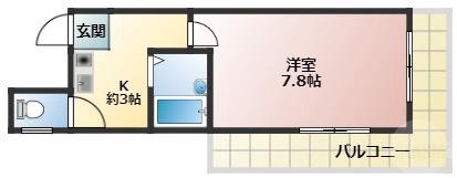 豊南町西の完工年月(1991年11月)築の賃貸アパートの間取り