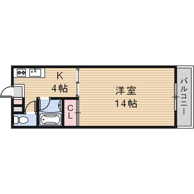 発春八坂ハイツの間取り