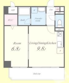 蔵前町の完工年月(2006年10月)築の賃貸マンションの間取り