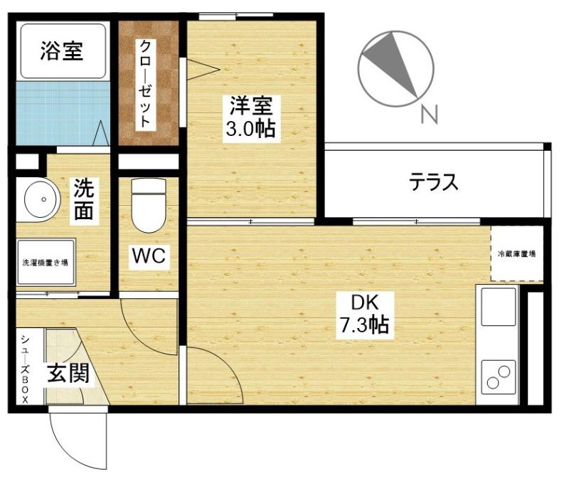 アムール姫島の間取り