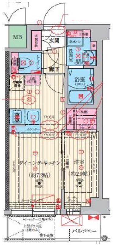 岸部中の完工年月(2026年4月)築の賃貸マンションの間取り