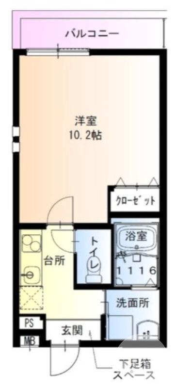 西湊町の完工年月(2026年4月)築の賃貸アパートの間取り