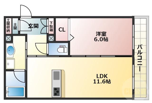 シャーメゾンヴェルジェの間取り