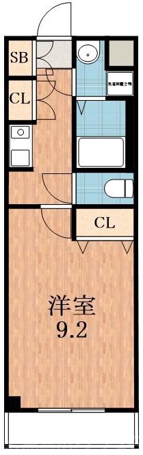 矢田の完工年月(2001年5月)築の賃貸マンションの間取り