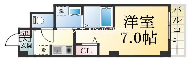 クレアドル須磨の間取り