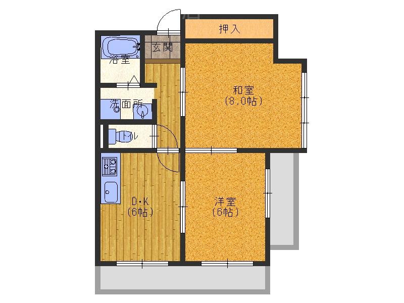 メゾンラフォーレの間取り