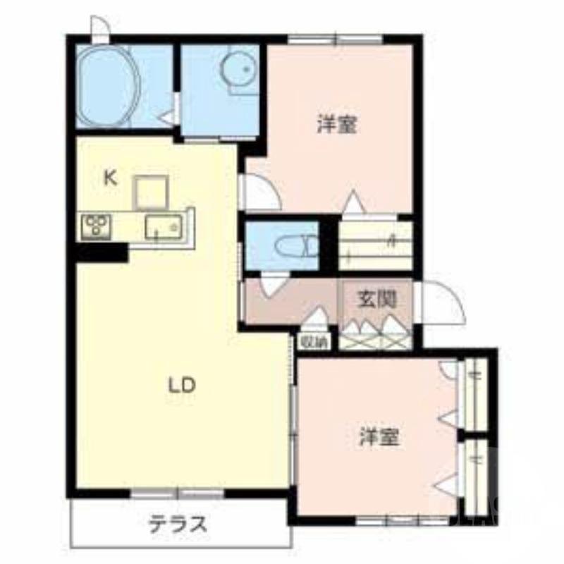 山田西の完工年月(2013年8月)築の賃貸マンションの間取り