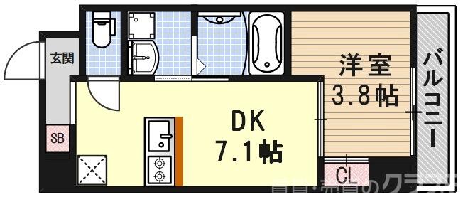 ウインズコート京都西陣の間取り