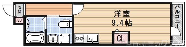 THE CITY RESIDENCE京都西大路の間取り