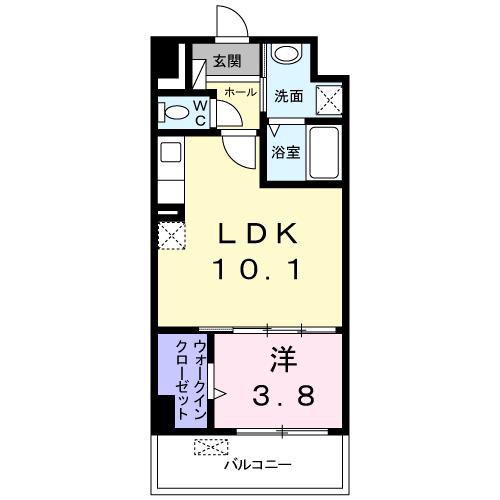 南吹田の完工年月(2015年8月)築の賃貸マンションの間取り
