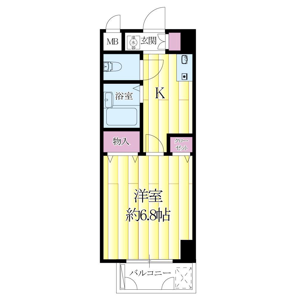 南吹田の完工年月(1997年3月)築の賃貸マンションの間取り