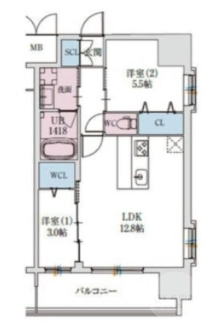 西淡路の完工年月(2026年1月)築の賃貸マンションの間取り