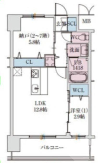 西淡路の完工年月(2026年1月)築の賃貸マンションの間取り