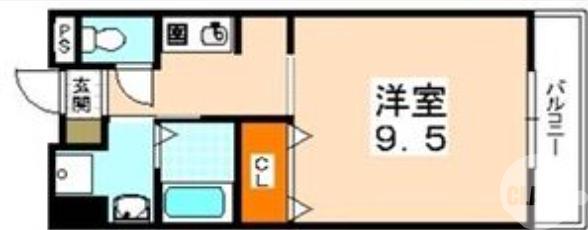 深阪の完工年月(2002年6月)築の賃貸マンションの間取り