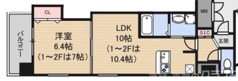 LUXE中書島の間取り