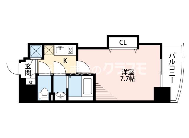 Luxe難波西Ⅰの間取り