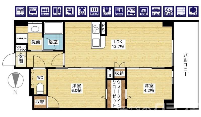 トリニティ豊中本町の間取り