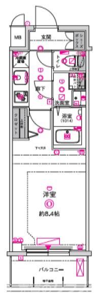 CREST TAPP 京都太秦天神川 dex Ⅰの間取り