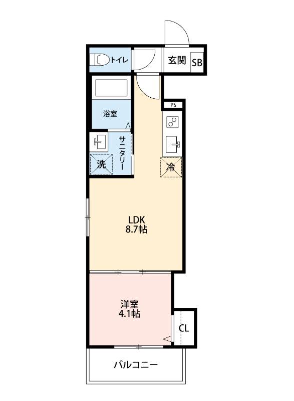 出島町の完工年月(2026年4月)築の賃貸アパートの間取り