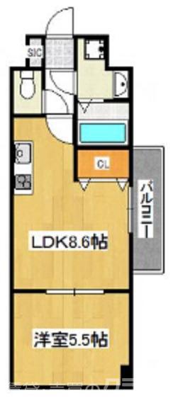 エスペランス中井Ⅱの間取り