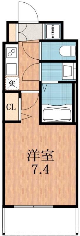 北田辺の完工年月(2025年1月)築の賃貸マンションの間取り