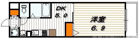 エステムコート京都河原町プレジールの間取り