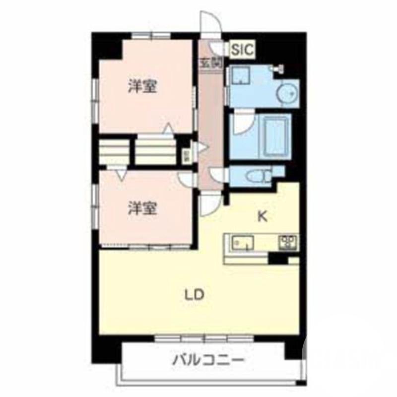 百舌鳥赤畑町の完工年月(2016年1月)築の賃貸マンションの間取り