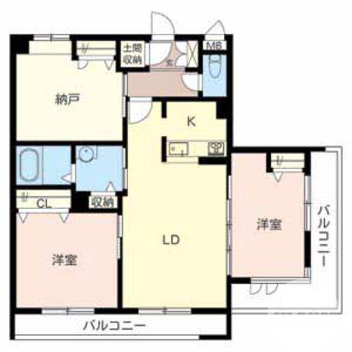 百舌鳥陵南町の完工年月(2009年6月)築の賃貸マンションの間取り