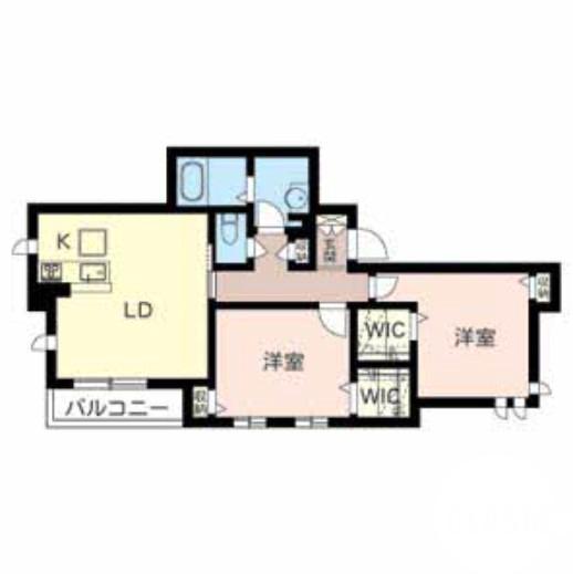 七条通の完工年月(2015年7月)築の賃貸アパートの間取り