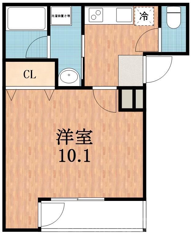 西住之江の完工年月(2016年1月)築の賃貸アパートの間取り