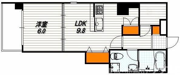 G-CREST京都四条烏丸の間取り