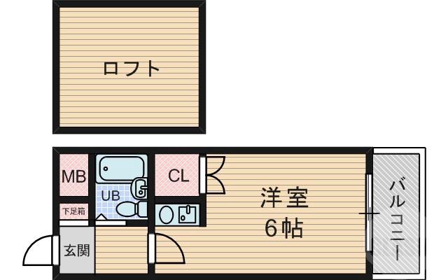 小松の完工年月(1993年4月)築の賃貸マンションの間取り