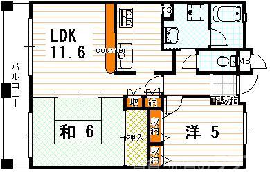 パインフィールド洛南の間取り
