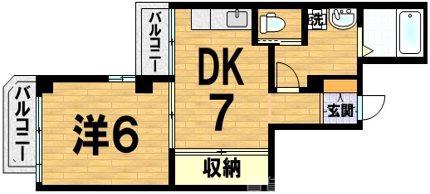 フレーヴァー北山の間取り
