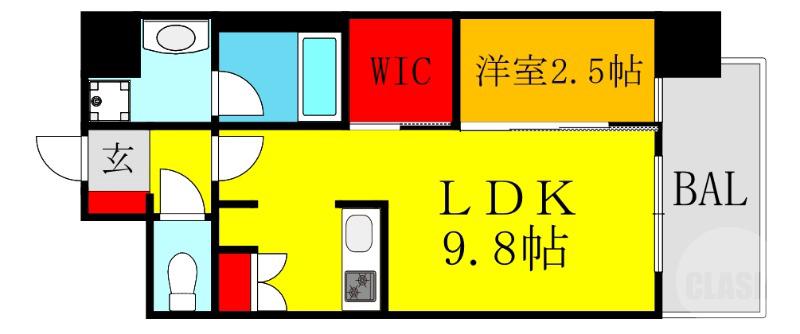 菅原の完工年月(2026年4月)築の賃貸マンションの間取り