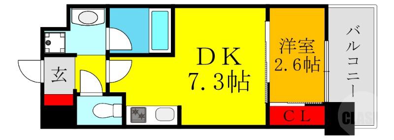 菅原の完工年月(2026年4月)築の賃貸マンションの間取り