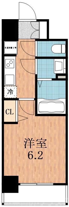 天王寺町南の完工年月(2021年4月)築の賃貸マンションの間取り