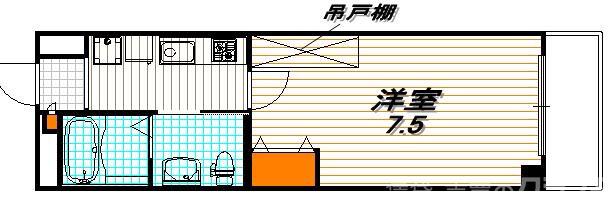 フラッティ今出川天神の間取り